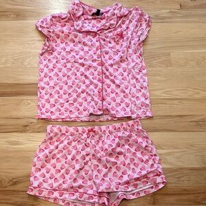 Pink Heart Pajama Set